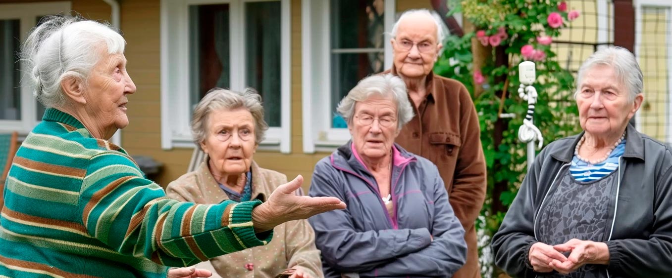 престарелые в частном пансионате